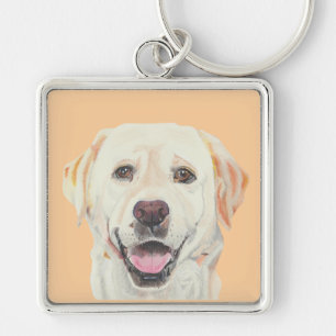 Porte-clés Magnifique Pastel Jaune Porte - clé Labrador