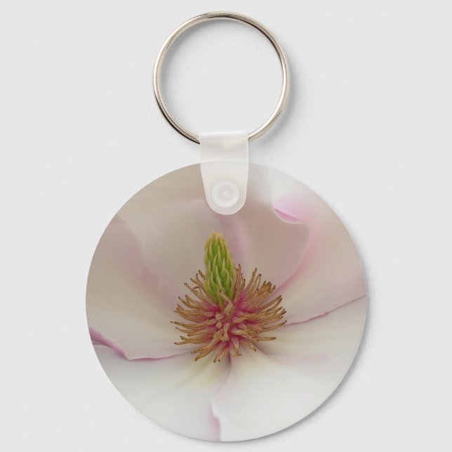 Porte-clés Magnolia Belle Fleur Chaîne de Clés (Recto)
