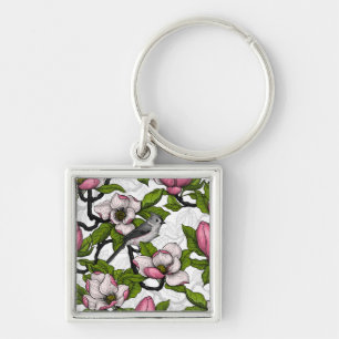 Porte-clés Magnolia en floraison et tireur