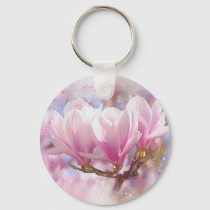 Porte-clés Magnolia rose-pourpre en floraison - Fleur de prin