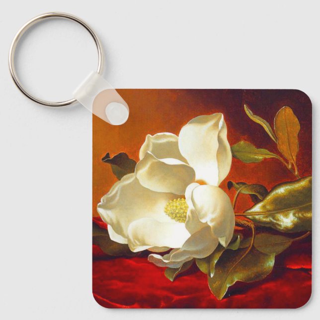Porte-clés Magnolia sur Red Velvet Martin Johnson Heade (Recto)