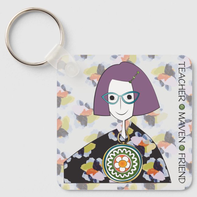 Porte-clés Mah Jongg Maven Porte - clé (Recto)