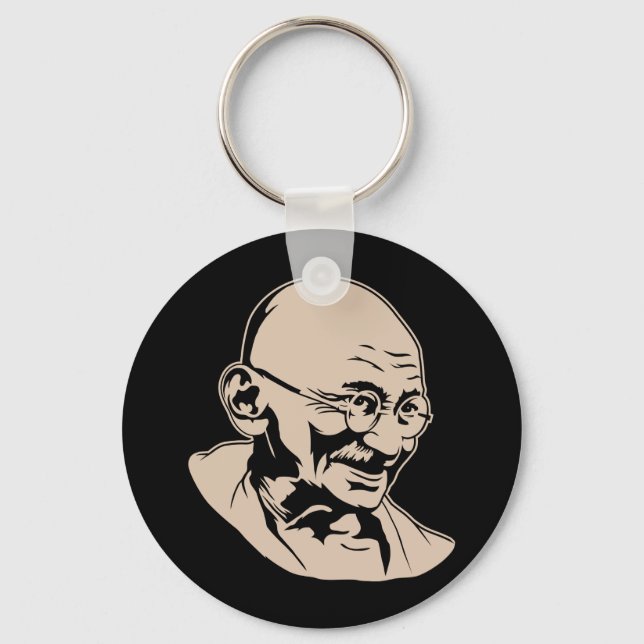 Porte-clés Mahatma Gandhi Portrait Porte - clé (Recto)