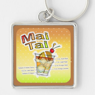 PORTE-CLÉS MAI TAI COCKTAIL RECEIL ART