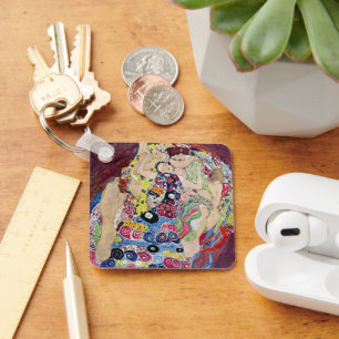 Porte-clés Maiden (Vierge), Gustav Klimt, Art Nouveau Vintage