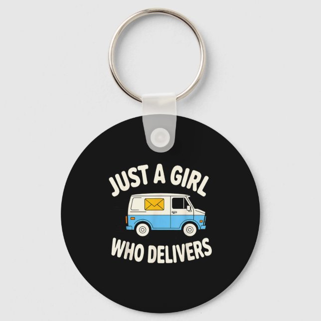 Porte-clés Mail Lady Design For Women Girls Stal Worker Mail  (Recto)