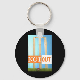 Porte-clés Maillot de cricket Not Out couleurs de cricket Ind