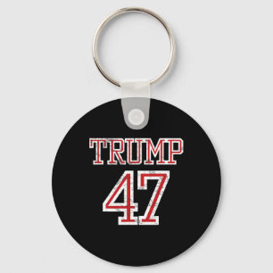 Porte-clés Maillot de Footbyll Trump 47 Président Équipe Styl