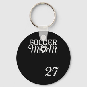 Porte-clés Maillot de maman de football Numéro 27 Joueur préf
