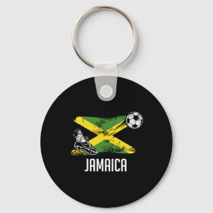 Porte-clés Maillot drapeau jamaïcain Équipe de football jamaï