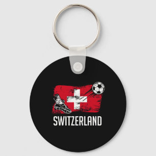 Porte-clés Maillot Drapeau Suisse Équipe De Football Suisse S