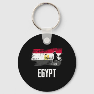 Porte-clés Maillot du drapeau de l'Égypte Équipe de football 