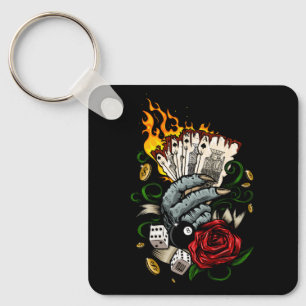 Porte-clés Main Des Cartes