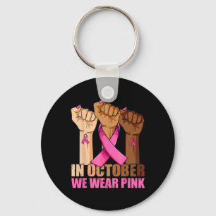 Porte-clés Main En Octobre Nous Portons Pink Breast Cancer Aw
