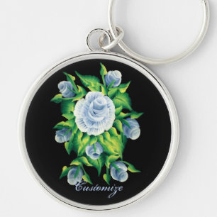 Porte-clés Main personnalisée Peint Bleu Rose Porte - clé 2