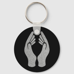 Porte-clés Mains de diamant