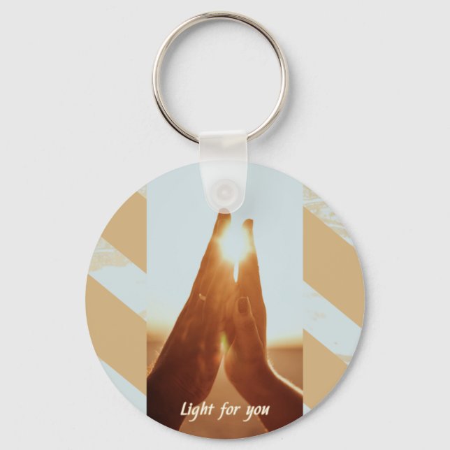 Porte-clés Mains de Lumière Solaire (Recto)