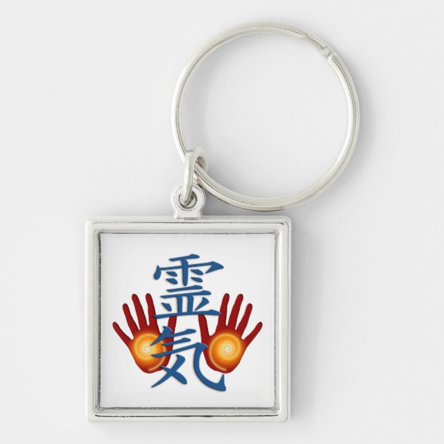 Porte-clés Mains Reiki (Devant)