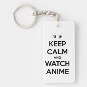 Porte-clés Maintenez Anime calme et de montre