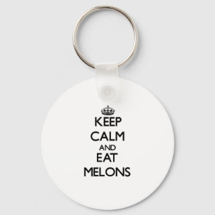 Porte-clés Maintenez calme et mangez les melons