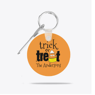 Porte-clés Maïs sucré personnalisé pour Halloween Trick or Tr