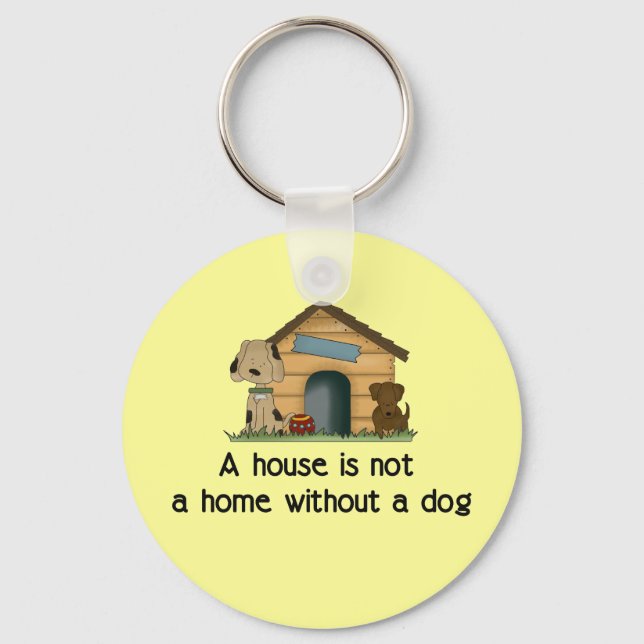 Porte-clés Maison avec un chien (Recto)