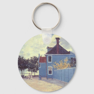 Porte-clés Maison bleue à Zaandam par Claude Monet