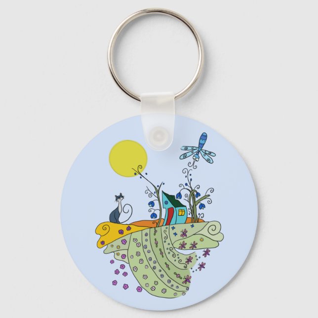 Porte-clés Maison de chat (Recto)