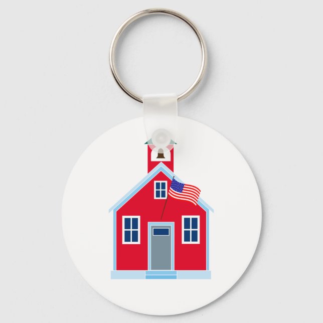 Porte-clés Maison de l'école rouge (Recto)