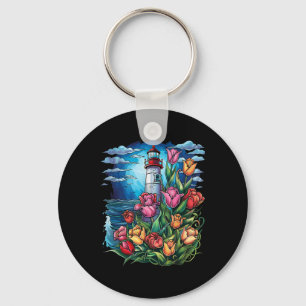 Porte-clés Maison de phare bord de mer Maison de bord de mer