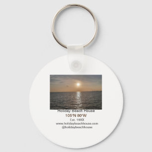 Porte-clés Maison de plage de vacances longitude latitude est