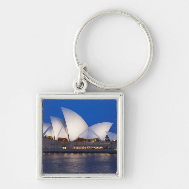 Porte-clés Maison d'opéra de Sydney la nuit, Sydney, Nouvelle (Devant)