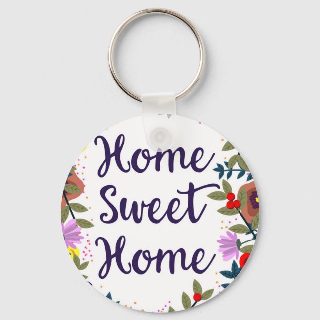 Porte-clés Maison Douce Maison Récif Floral (Recto)