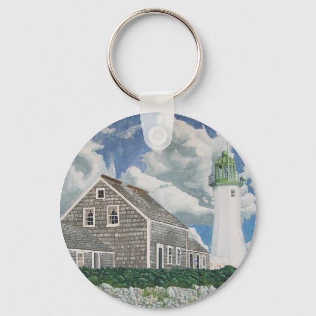 Porte-clés Maison du gardien de phare de Scituate (Recto)
