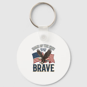 Porte-clés Maison du Libre Aigle Brave Design de T-shirt Patr
