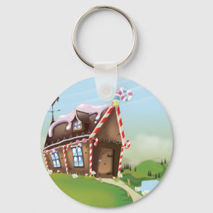Porte-clés Maison en pain d'épices