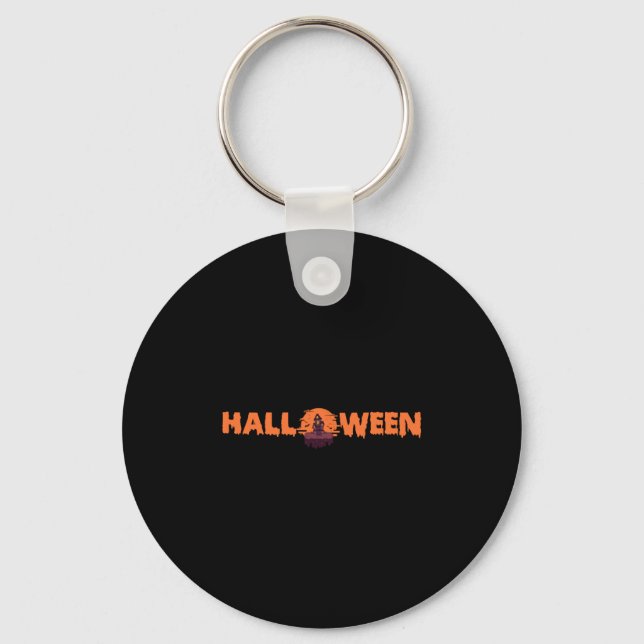 Porte-clés Maison Halloween (Recto)