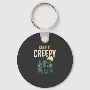 Porte-clés Maison Hantée Creepy Design Halloween_1