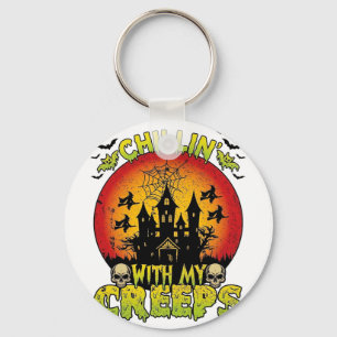 Porte-clés Maison hantée de Chillin Creeps Halloween Sorcière