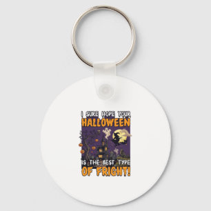 Porte-clés Maison hantée d'Halloween Sorcière Fantôme_1