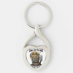 Porte-clés Maison Hantée Halloween Gravure Vintage T-shirt Ép