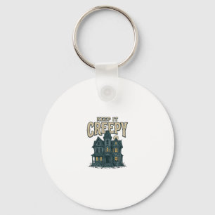Porte-clés Maison Hantée Vintage Creepy Halloween Dés