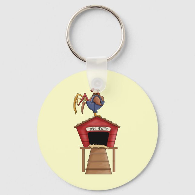 Porte-clés Maison Rooster Hen (Recto)