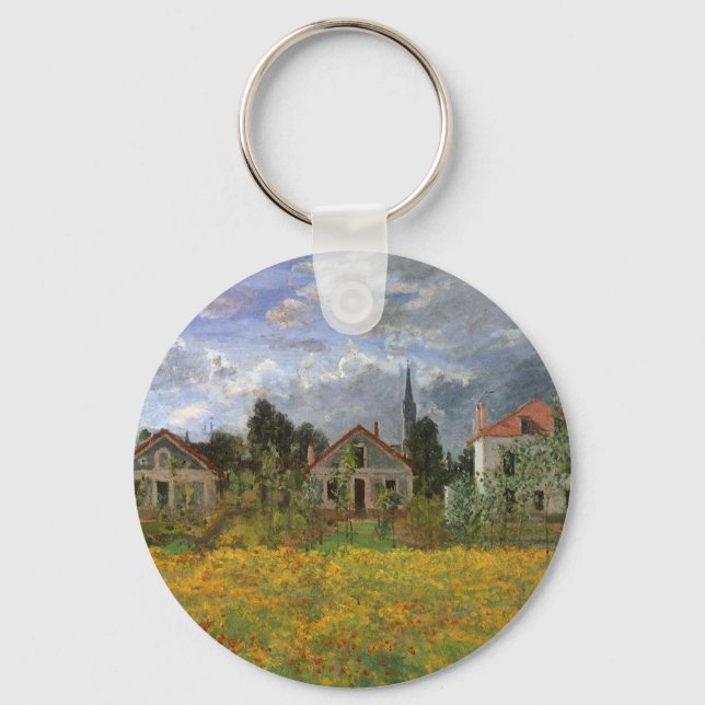 Porte-clés Maisons à Argenteuil par Claude Monet, Art ancien (Recto)
