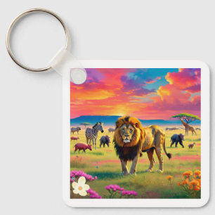 Porte-clés "Majestic Jungle Realm"