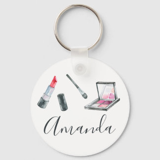 Porte-clés Makeup Artist Personalized Custom Art