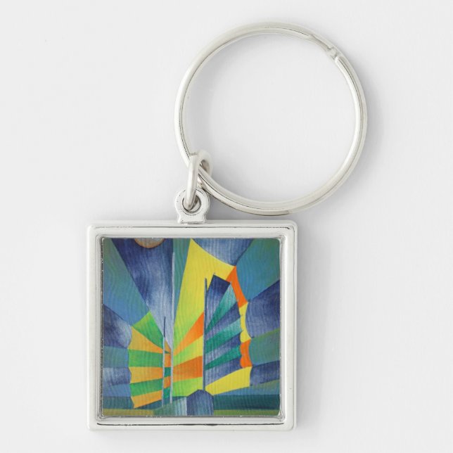 Porte-clés Malade Par La Lumière De La Lune D'Argent (Devant)