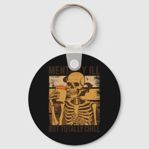 Porte-clés Maladie Mentale Mais Totalement Chill Halloween Co