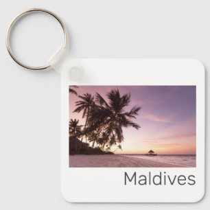 Porte-clés Maldives Ocean Indian Beach Sunset Island Souvenir
