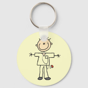 Porte-clés Male Stick Figure Nurse